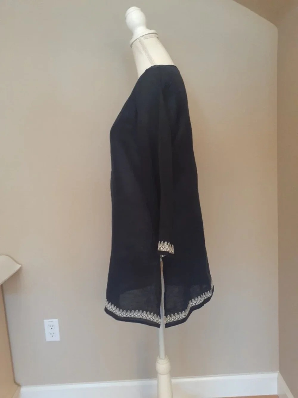 Tory Burch Linen Swim Cover